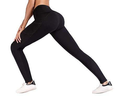 iuga high waist yoga pants with pockets tummy control workout pants for women 4 way stretch