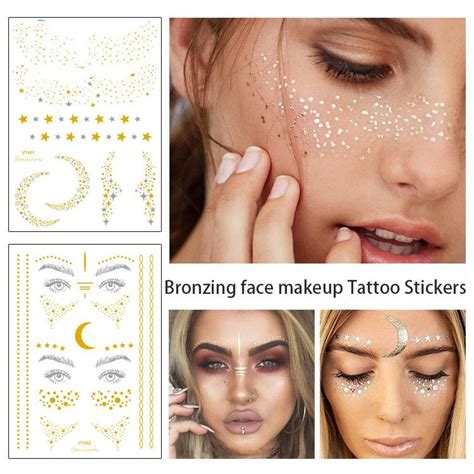 All orders are custom made and most ship worldwide within 24 hours. Waterproof Metal Tattoo Stickers European And American Popular Personality Freckles Scars Cover ...