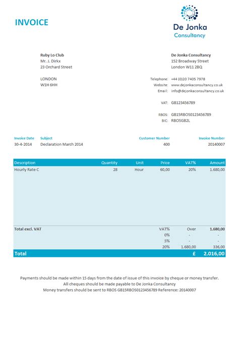 Invoice Template In Excel Create Beautiful Invoices For Your Business