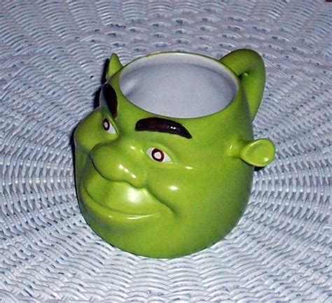 Shrek Figural Great Green Face Ogre Ceramic Coffee Mug Cup Shrek