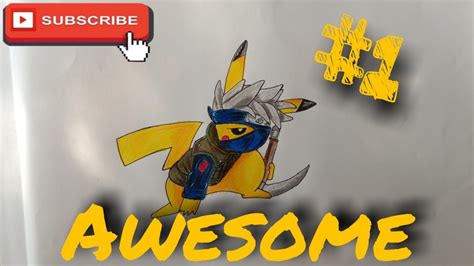 How To Draw Pikachu😍drawing Pikachu Like Kakashi Time Lapse Speed