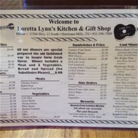 Maybe you would like to learn more about one of these? Loretta Lynn's Kitchen - American (Traditional ...