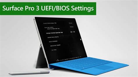 How To Configure Surface Pro 3 Uefibios Settings