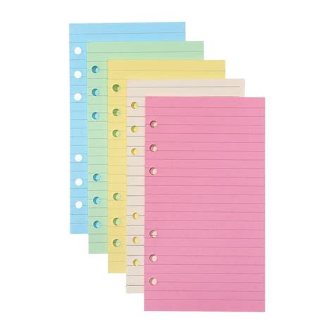 Paper A6 Refill Filler Planner Inserts 6 Loose Leaf Book Note Notebook