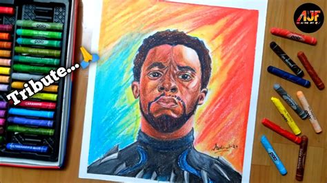 Black jeopardy with chadwick boseman. Drawing Black panther | drawing Chadwick Boseman | avenger ...