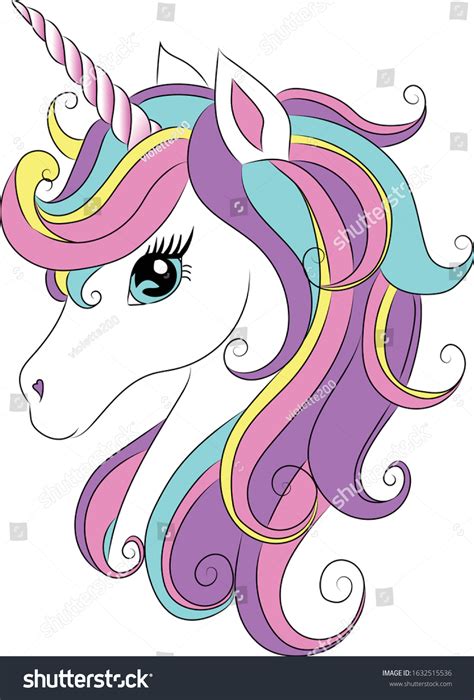 10690 Unicorn Rainbow Hair Images Stock Photos And Vectors Shutterstock