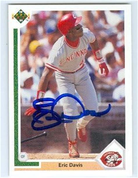 1985 fleer eric davis #533 baseball card value price guide. Eric Davis autographed baseball card (Cincinnati Reds ...