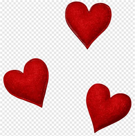 Descarga Gratis Corazon Rojo Tres Corazones Amor Corazón Png Pngegg