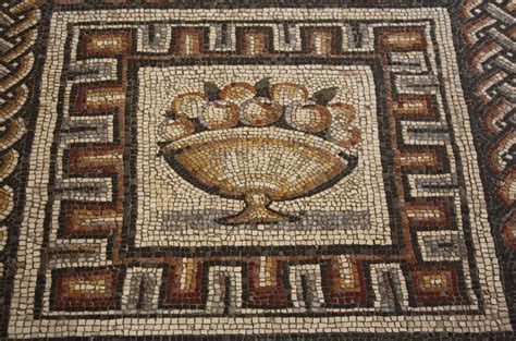 Fruit Roman Mosaic Illustration Ancient History Encyclopedia