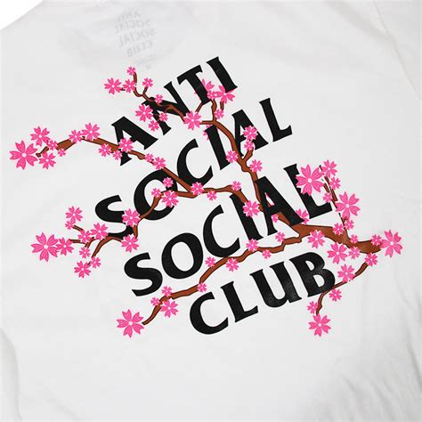 Anti Social Social Club Cherry Blossom White T Shirt The Factory Kl