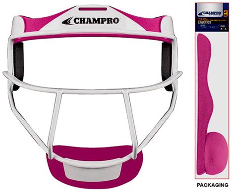 Champro Softball Fielders Facemask Liner Pad Baseball Equipment And Gear