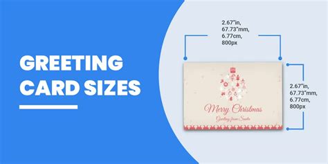 Greeting Card Sizes Dimension Inches Mm Cms Pixel
