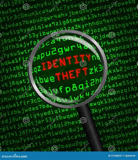 Identity Theft Revealed In Computer Code Through Magnifying Glass