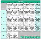 Workout Routine Calendar Images