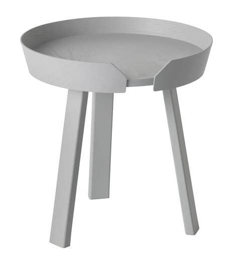 Grey mindi wood coffee table. Muuto Around Coffee table - Grey | Made In Design UK