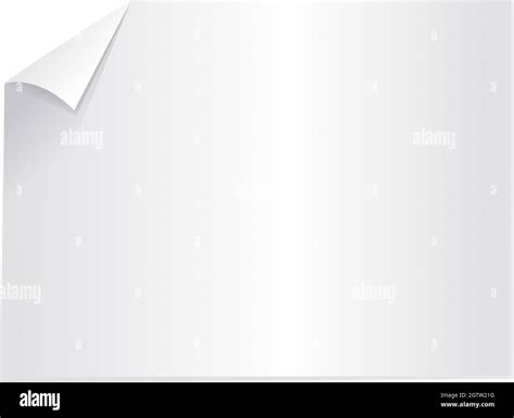 Blank Sheet Of Paper Stock Vector Image And Art Alamy