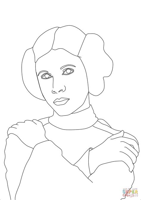 Desenho De Princesa Leia Organa Para Colorir Desenhos Para Colorir E