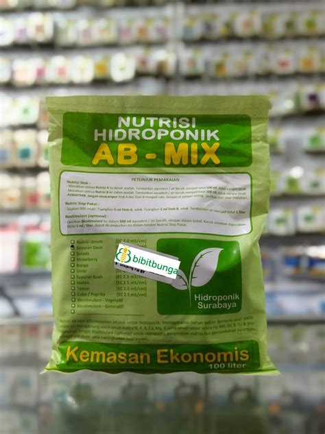 Jual Nutrisi AB Mix Sayuran Daun 500ml Hidroponik Surabaya