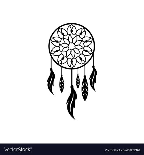 Dream Catcher Icon Design Template Royalty Free Vector Image