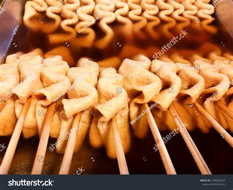 Korean Fish Cake Odeng Popular Street Stock Photo 1295003233 Shutterstock