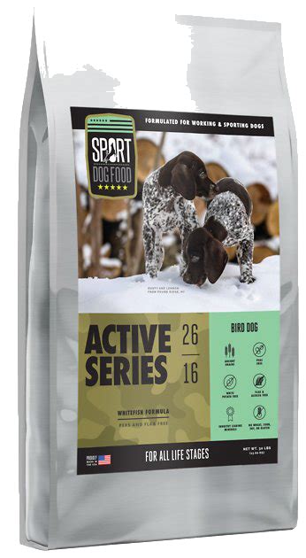 Here how to scrutinize sport dog food reviews and get the best for your beloved mutt. Sport Dog Food Active Series Bird Dog Whitefish Formula ...