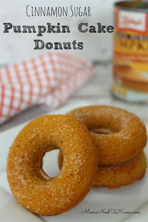 Pumpkin Cake Donuts With Cinnamon And Sugar Moms Need To Know