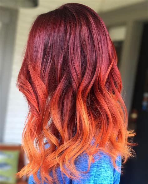 Hair Color Trends For 2024 Red Ombre Hairstyles Pretty Designs