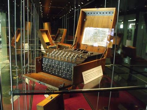 Various Enigma Machines On Display In Block B At Bletchley Park In The