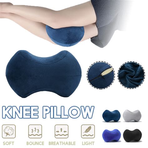 new memory foam knee pillow leg pillow for sleeping support cushion side sleepers worldwide