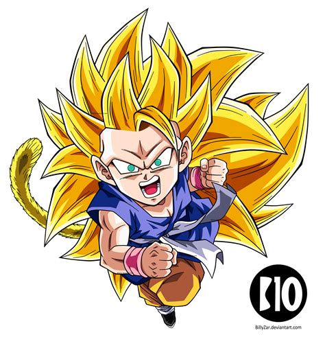 Kid Goku Ssj3 Dbgt Dokkan Battle Render By Billyzar On Deviantart