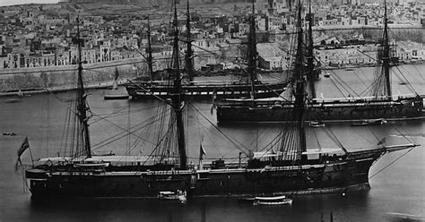 Hms Lord Clyde Foreground And Lord Warden Middle And An Unidentified