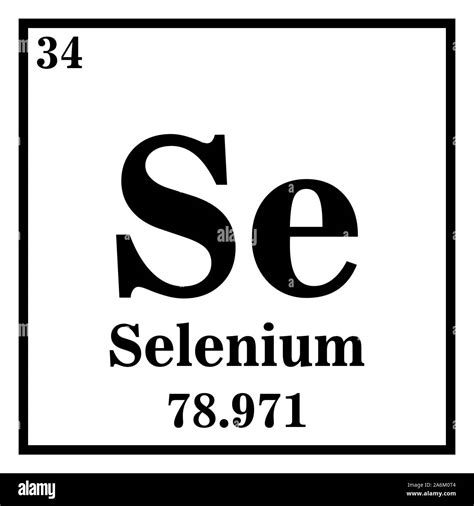 Selenium Periodic Table Of The Elements Vector Illustration Eps 10
