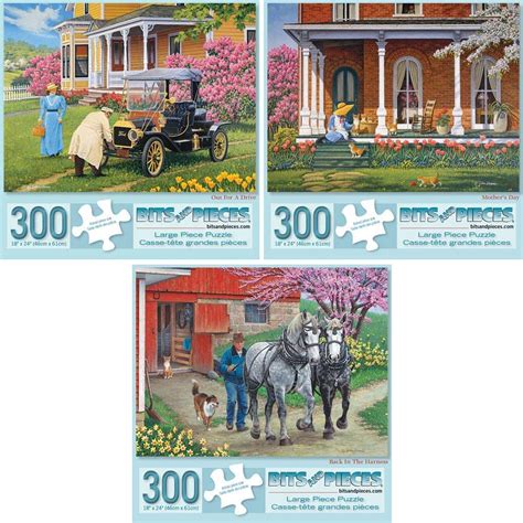Buy Bits And Pieces 300 Piece Jigsaw Puzzles For Adults Value Set