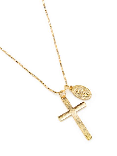 Cross Pendant Chain Necklace Shein Sheinside