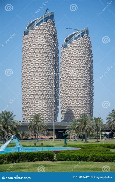 Al Bahr Towers In Abu Dhabi United Arab Emirates Editorial Stock Photo