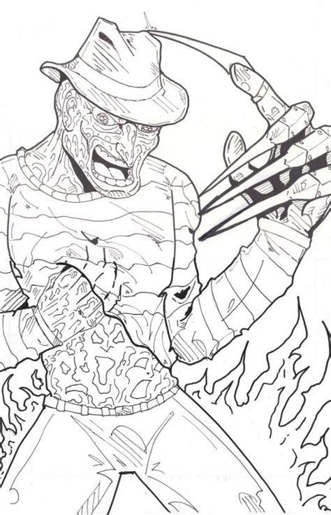 Freddy Krueger Coloring Pages To Print for Training | K5 Worksheets