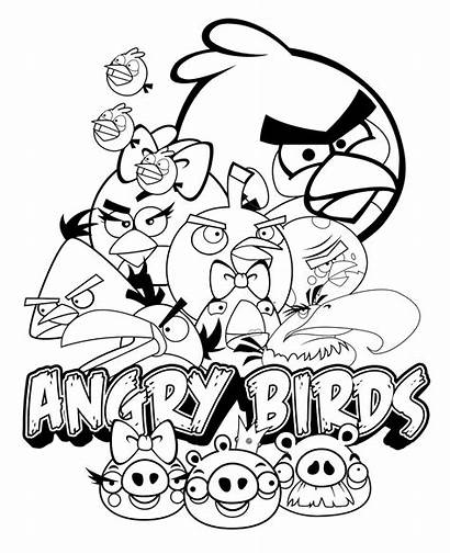 Angry Birds Coloring Funny Pages Characters