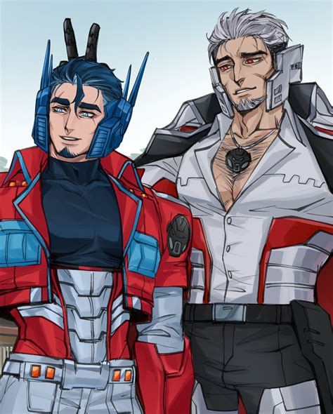 optimus prime and megatron (transformers and 1 more) drawn by sin0ky