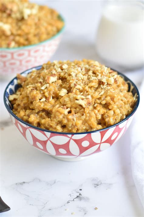 Slow Cooker Pumpkin Oatmeal Thyme And Love