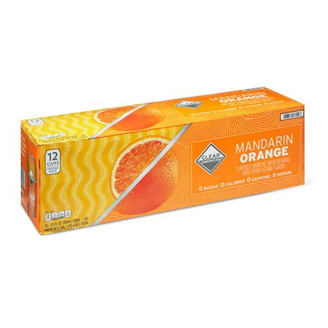 Clear American Mandarin Orange Sparkling Water 12 Fl Oz 12 Count