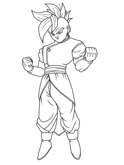 Dragon ball z coloring pages for kids. Free Printable Dragon Ball Z Coloring Pages For Kids
