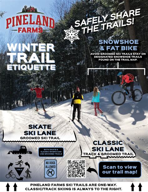 Trail Etiquette And Safety Pineland Farms Inc