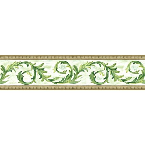 Sunworthy 5 18 Architectural Scroll Prepasted Wallpaper Border In The