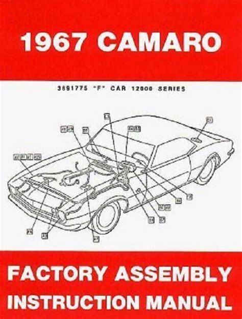 67 Chevy Camaro Electrical Wiring Diagram Manual 1967 I 5 Classic Chevy