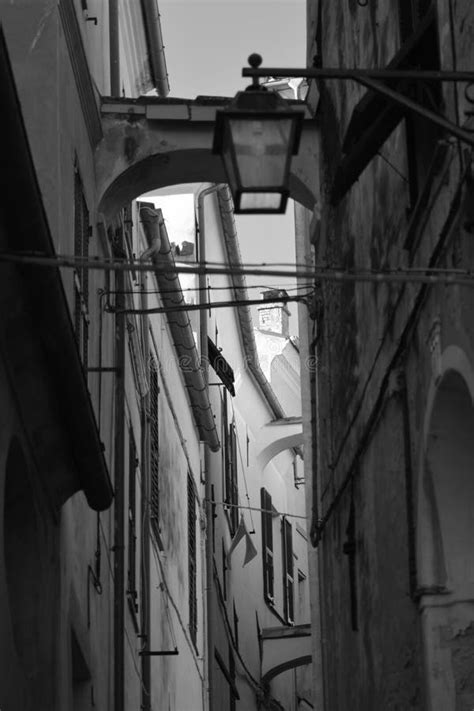 A Typical Italian Narrow Street In A Village Stock Photo Image Of