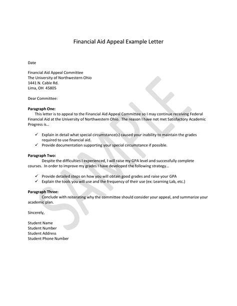 How To Write A Successful Appeal Letter For Financial Aid Allcot Text