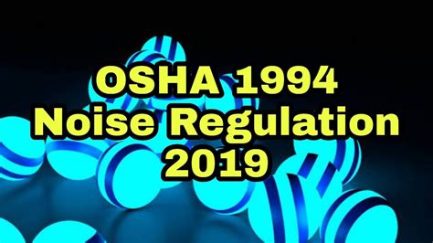 Noise regulations do not apply for emergency work: OSH Noise Exposure Regulation 2019 - YouTube