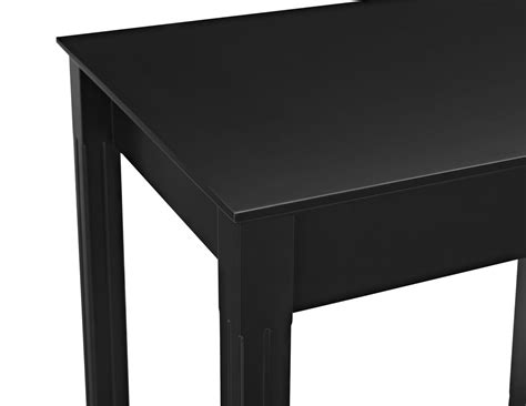 Home Office Deluxe Wood Storage Computer Desk Black At Futonland
