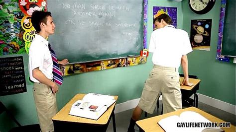 Twink Gets Spanked With Ruler And Fucked In Detention Fierygaytube