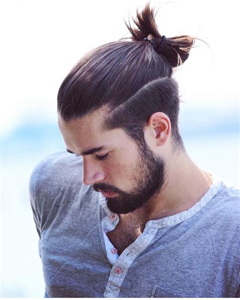 It gets its name from its resemblance to the tail of a pony. Men Hairstyles | Man bun hairstyles, Hair styles, Man ponytail